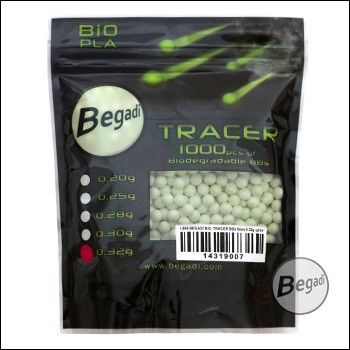 1.000 BEGADI BIO TRACER BBs 6mm 0,32g -grün-