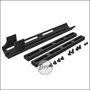 Begadi MK16 Sport ML System (M-LOK kompatibler Handguard & Rails aus Aluminium), flexibel montierbar -schwarz-