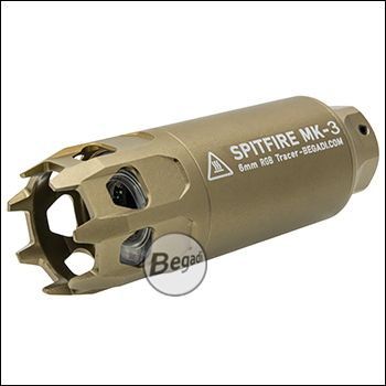 Begadi SPITFIRE MK3 RGB Tracer mit Mündungsfeuer Simulation (14mm CCW, 11mm CW) -TAN / FDE-