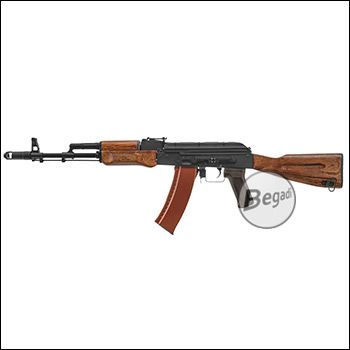 Begadi AK 74 Sport -GEN.5- Upgrade Semi AEG with Variohead, PRO HopUp & Begadi CORE EFCS / Mosfet, real wood Fixed Stock Version (18+)