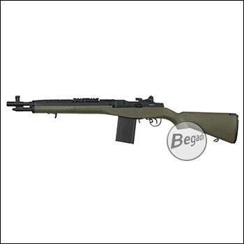 Begadi M14 Sport "Socom" Upgrade S-AEG with Begadi CORE EFCS / Mosfet &amp; PRO HopUp -olive- (free from 18 y.)