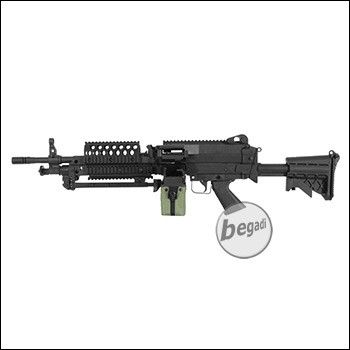 A&amp;K MK46 Upgrade LMG AEG, Nylon Version with PRO HopUp, black &lt; 0,5 J.  