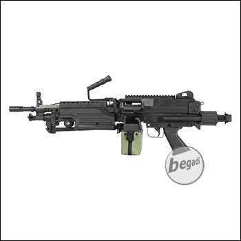 A&amp;K M249 PARA Upgrade LMG AEG, Nylon Version with PRO HopUp, black &lt; 0.5 J.