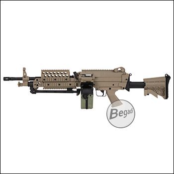 A&K MK46 Upgrade LMG AEG, Nylon Version mit PRO HopUp, TAN < 0,5 J.  