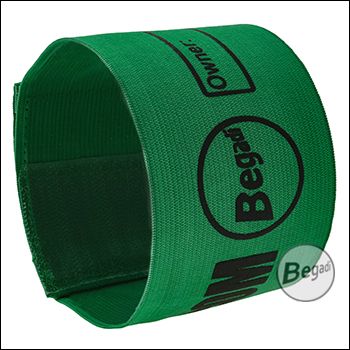 Begadi Team Armband / Patch "Flex Version", elastisch, mit Klettfläche, 1 Stück, grün