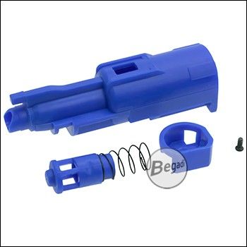 Army Armament R17 GBB (Gladiator, Ripper etc.) Reinforced Nylon Nozzle Set inkl. inner Valve -blau-