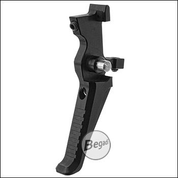 Begadi CNC Angled Speed Trigger for M4 / M16 (S-AEG, AEG & Polarstar HPA) -black-