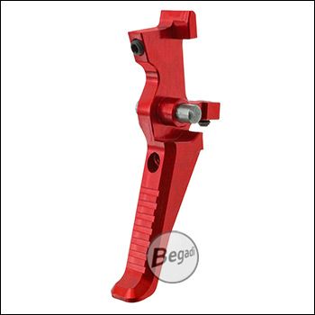 Begadi CNC Angled Speed Trigger für M4 / M16 (S-AEG, AEG & Polarstar HPA) -rot-