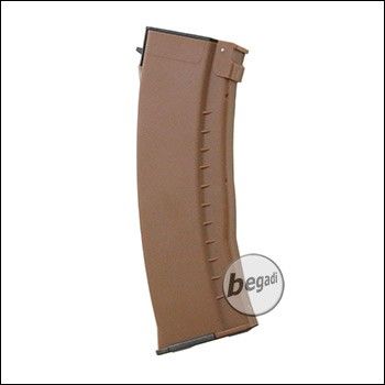 E&amp;L AK 74N Midcap Magazine, Plastic -brown- (120 BBs)