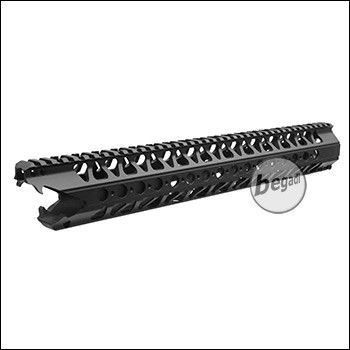 E&C 16,5 Zoll /  413mm LVC Handguard mit EU Gewinde -schwarz-