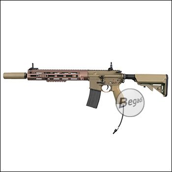 E&C SMR16 14,5" Carbine mit Begadi HPA / CO2 System und PRO HopUp - RAL (frei ab 18 J.)