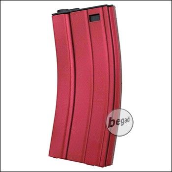 E&amp;C M4 / M16 MidCap magazine (120 BBs) in aluminium (Skeletor - red)