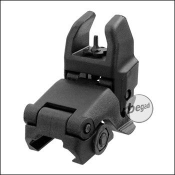 E&C Tactical Nylon FlipUp Front Sight, schwarz