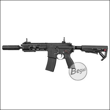 E&C SMR16 7" CQB -GEN.4- S-AEG mit Begadi CORE EFCS / Mosfet & PRO HopUp & QD Silencer - schwarz (frei ab 18 J.)