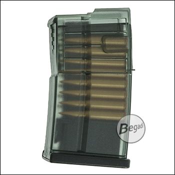 E&C SMR17 / SMR28 Midcap magazine with dummy cartridges (120 BBs) -black-