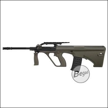 JG S77 A2 "Begadi Upgrade Gen. 2" Semi AEG with Nylon Stock, Mamba Motor, Pro HopUp and Begadi CORE EFCS / Mosfet -olive- (18+)