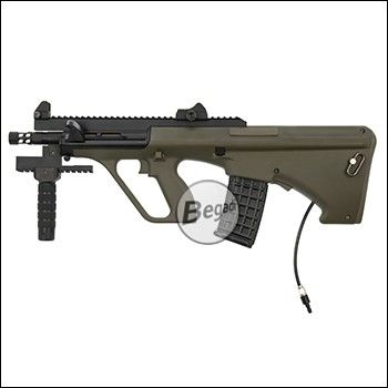 JG S77 A3 XS Commando mit Begadi HPA / CO2 System und PRO HopUp -olive- (frei ab 18 J.) 