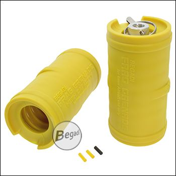 Begadi Frag Grenade Set, gas powered, modular, for 140 / 180 BBs, yellow (free from 18 y.)