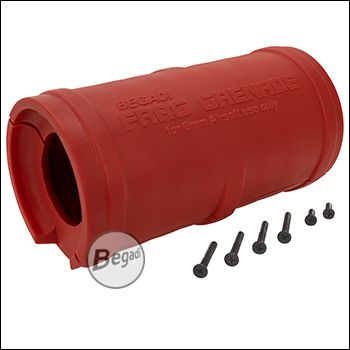 Wechselhülle für Begadi Frag Grenade "Standard Capacity", 140 BBs -rot-