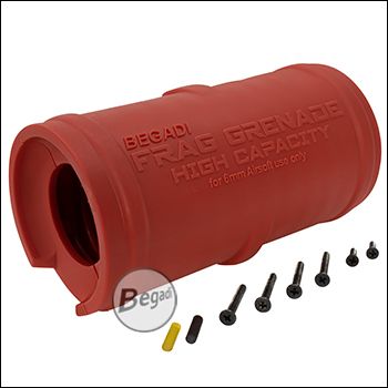 Replacement sleeve for Begadi Frag Grenade "High Capacity", 180 BBs -red-