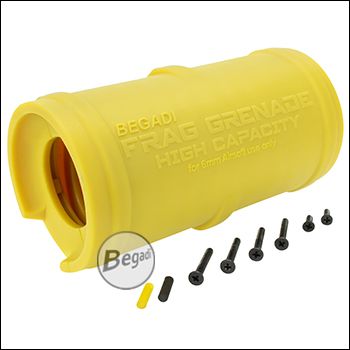 Replacement case for Begadi Frag Grenade "High Capacity", 180 BBs -yellow-