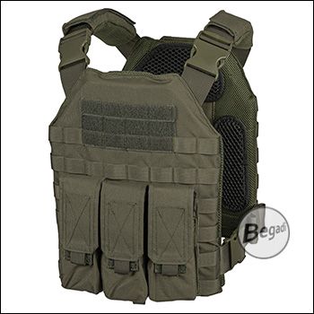 Begadi Plate Carrier "LIGHTWEIGHT" (Set including SAPI dummies), olive - size XL