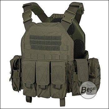 Begadi Value plate carrier "Version 2" (set including SAPI dummies), olive - size XL