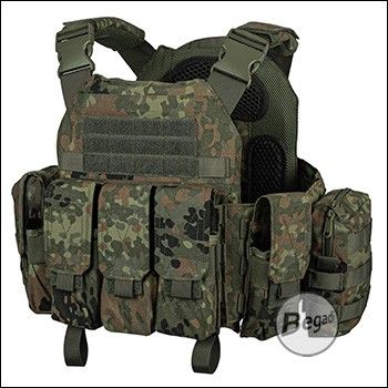 Begadi Value Plate Carrier "Version 2" (Set including SAPI Dummies), flecktarn - Size M