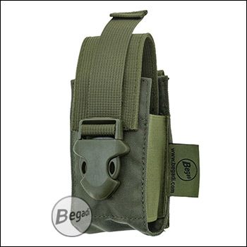 Begadi Magazine Pouch, "Grenade", adjustable to many sizes, od-green