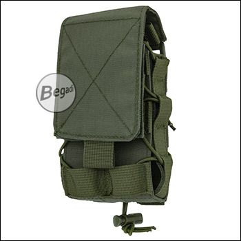 Begadi Universal Magazine Pouch, standard "Assaultrifle", fully adjustable, with 2 removable lids, od-green