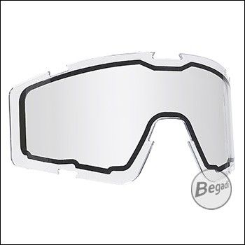 Double Lens Ersatzglas, Standard - Erweiterung & Ersatz für Begadi Schutzbrille CP1 - transparent