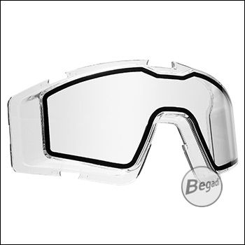 Double Lens Ersatzglas, RX - Brillenträgerversion, Erweiterung für Begadi Schutzbrille CP1 - transparent