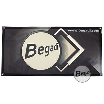 Begadi Fahne "Dark Light", Fotodruck, 60x120cm, mit Ösen