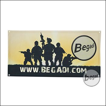 Begadi Fahne "Sunrise", Fotodruck, 60x120cm, mit Ösen