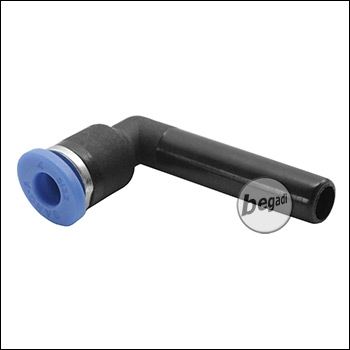 Begadi HPA 90° Adapterstück 4mm - blau/schwarz