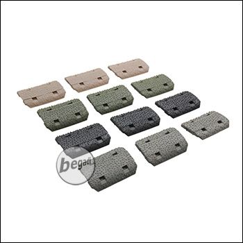 Begadi Keymod Rail Cover Set, Color Mix, 12 Stück [TAN / grau / olive / schwarz]