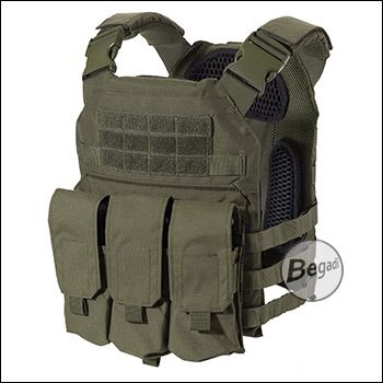 Begadi Plate Carrier "UNIVERSAL" (Set including SAPI dummies), olive - size M