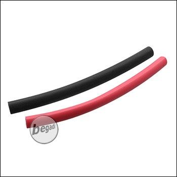 Begadi heat shrink tubing set 6,4mm -red/black- (10cm each)