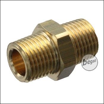 Begadi double connector for HPA adapter with G 1/8 inch thread