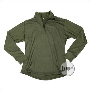 BE-X FronTier One Baselayer Shirt "Bambus", lang, olive