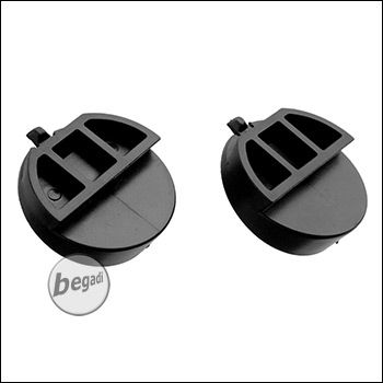 Earmor M32H Helm Mount Adapter Set, "klein" - schwarz, 2 Stück (für Mod 3)