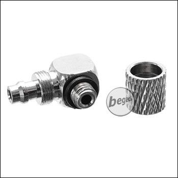 EPeS HPA 90° 6mm Hose Coupling with M5 Screw Lock [E058-M5-OUT]