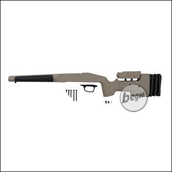 Maple Leaf MLC S1 VSR Stock aus Nylon Fiber (einstellbar) -TAN-