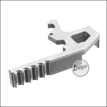 Retro Arms M4 / AR15 CNC Charging Handle Extension Type A -silber-