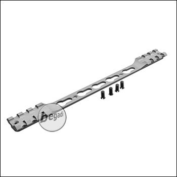 Double Picatinny &amp; KeyMod Rail for Begadi Modular Handguard System - gray