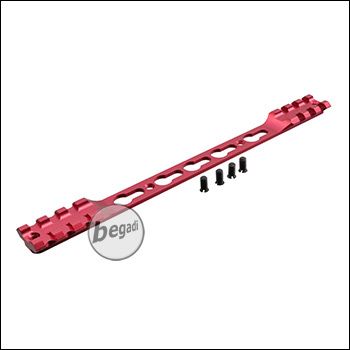 Double Picatinny & KeyMod Rail für Begadi Modular Handguard System - rot