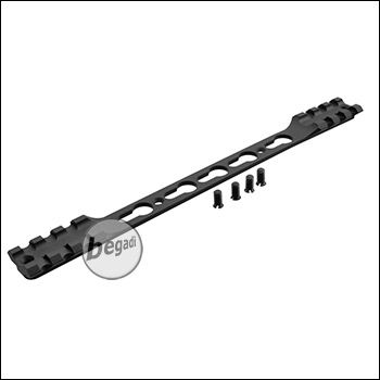 Double Picatinny &amp; KeyMod Rail for Begadi Modular Handguard System - black