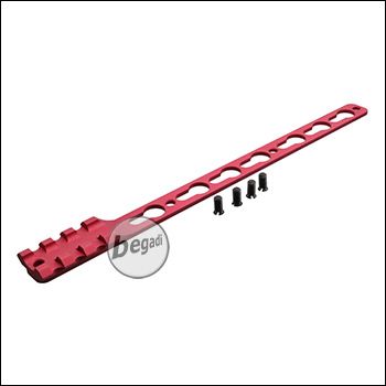 Single Picatinny &amp; KeyMod Rail für Begadi Modular Handguard System - rot