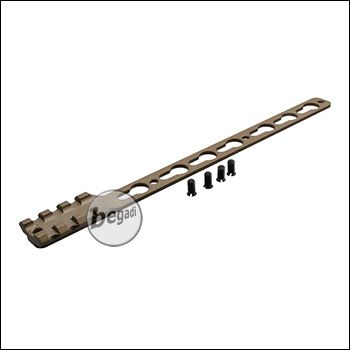Single Picatinny &amp; KeyMod Rail for Begadi Modular Handguard System - TAN