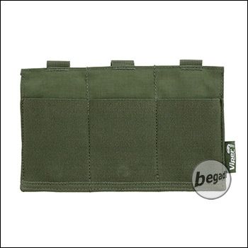 VIPER "Flat" Triple Mag Plate Pouch, elastisch - olive